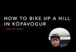 How to bike up a hill in Kópavogur