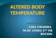 Altered body temperature