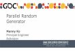 Parallel Random Generator - GDC 2015