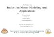 Induction motor modelling and applications