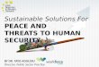 Plenary viii.presentation sustainable solutions for peace and threats 1.0