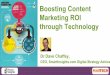 Boosting Content Marketing ROI Through Technology By Dave Chaffey
