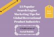 24 popular search engine marketing tips for global recreational product industries