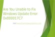 Fix windows update error 0x000017 c7
