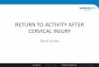 Guidelines for return to sport after cervical trauma