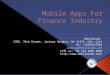 Mobile apps for finance industry