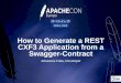 How to generate a REST CXF3 application from Swagger ApacheConEU 2016