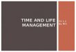 Time and life management
