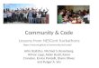Community and Code: Lessons from NESCent Hackathons