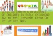 Class on growth & development of children