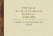 FINA 4310 Survey of Investments