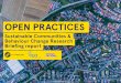 Open Practices Sustainable Community Briefing