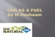 compressed natural gas as a fuel