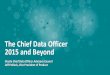 CDO - Chief Data Officer Momentum and Trends