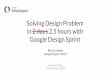 Solving Design Problem in 2.5 Hours with Google Design Sprint