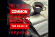 The 25 most common grammatical errors in the English language
