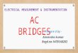 Presentation on "AC BRIDGES"