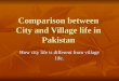 Difference in City and village life
