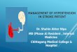 Management of HTN in Stroke Patient
