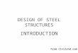 Design of steel structures Introduction