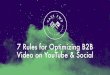 How to Optimize B2B Video for YouTube & Facebook