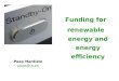 Funding for renewable energy and energy efficiency Peep Mardiste