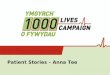 Using Patient Stories within the 1000 Lives Campaign in Wales Patient Stories – Anna Tee