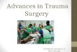 Advances in Trauma Surgery By Matthew Spreadbury & Mark Mansingh
