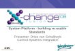 System Platform - building re-usable Standards Presenter: Dries van Schalkwyk Control Systems Integration