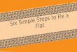 Six Simple Steps to Fix a Flat