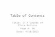 Table of Contents Title: 17.4 Causes of Plate Motions Page #: 96 Date: 4/10/2013
