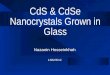 CdS & CdSe Nanocrystals Grown in Glass  Nazanin Hosseinkhah  1382/3/12