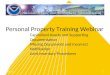 Personal Property Training Webinar Capitalized Assets and Supporting Documentation Missing Documents and Incorrect Notification Joint Inventory Procedures