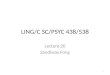 LING/C SC/PSYC 438/538 Lecture 20 Sandiway Fong 1