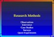 Research Methods Observations Interviews Case Studies Surveys Quasi Experiments