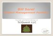 Bill Sorel Project Management Portfolio Founder and Senior Advisor of TriQuest LLC