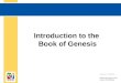 Introduction to the Book of Genesis Document #: TX004704