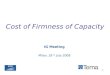 1 IG Meeting Milan, 18 th July 2008 Cost of Firmness of Capacity
