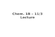 Chem. 1B – 11/3 Lecture