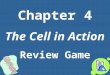 Chapter 4 The Cell in Action Review Game. Photosynthesis Why do plant cells go through photosynthesis? A: To make _________. 1