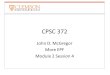 CPSC 372 John D. McGregor More EPF Module 2 Session 4