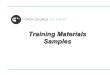 Training Materials Samples