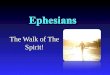 The Walk of The Spirit!. What Is It About? The believer’s wealth is described to help believers live in accordance with it