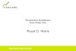Production Guidelines from Fides Oro Royal D. Heins