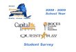  CRB/FEH/Questar III Distance Learning Project Student Survey 2008– 2009 School Year BOCES Distance Learning Program Quality Access Support