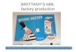 BRITTANY'S Milk factory production We have visited a milk factory in Rennes, local production but international distribution