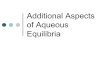 Additional Aspects of Aqueous Equilibria. Roundtable problems P.757: 3, 6, 12, 14, 18, 24, 30, 38, 44, 50, 54, 56, 58, 64, 68, 70, 72, 103
