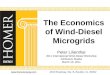 The Economics of Wind-Diesel Microgrids  Broadway, Ste. B, Boulder, Co. 80302 Peter Lilienthal 2011 International