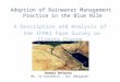 Adoption of Rainwater Management Practice in the Blue Nile A Description and Analysis of the IFPRI Farm Survey on Climate Change Noémie Defourny Ms. in