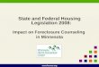 Www.hocmn.org State and Federal Housing Legislation 2008: Impact on Foreclosure Counseling in Minnesota